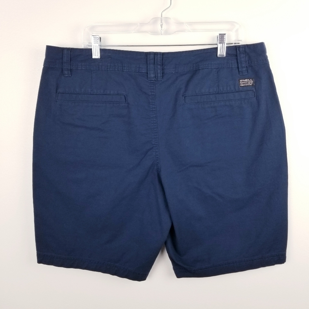 O'Neill Navy Blue Jaxson Stretch Chino Shorts NWT size 38 - Picture 2 of 9